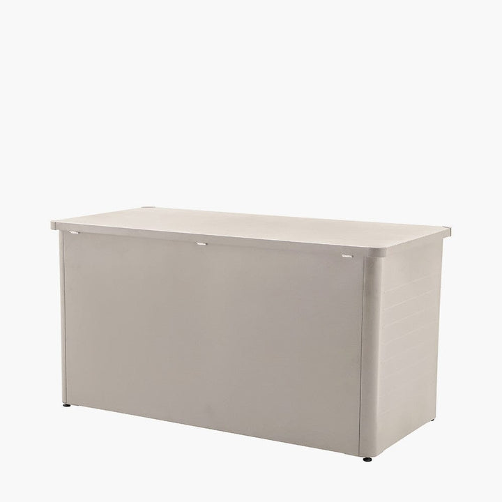 Beige Outdoor Galvanised Steel Cushion Box Outdoor 