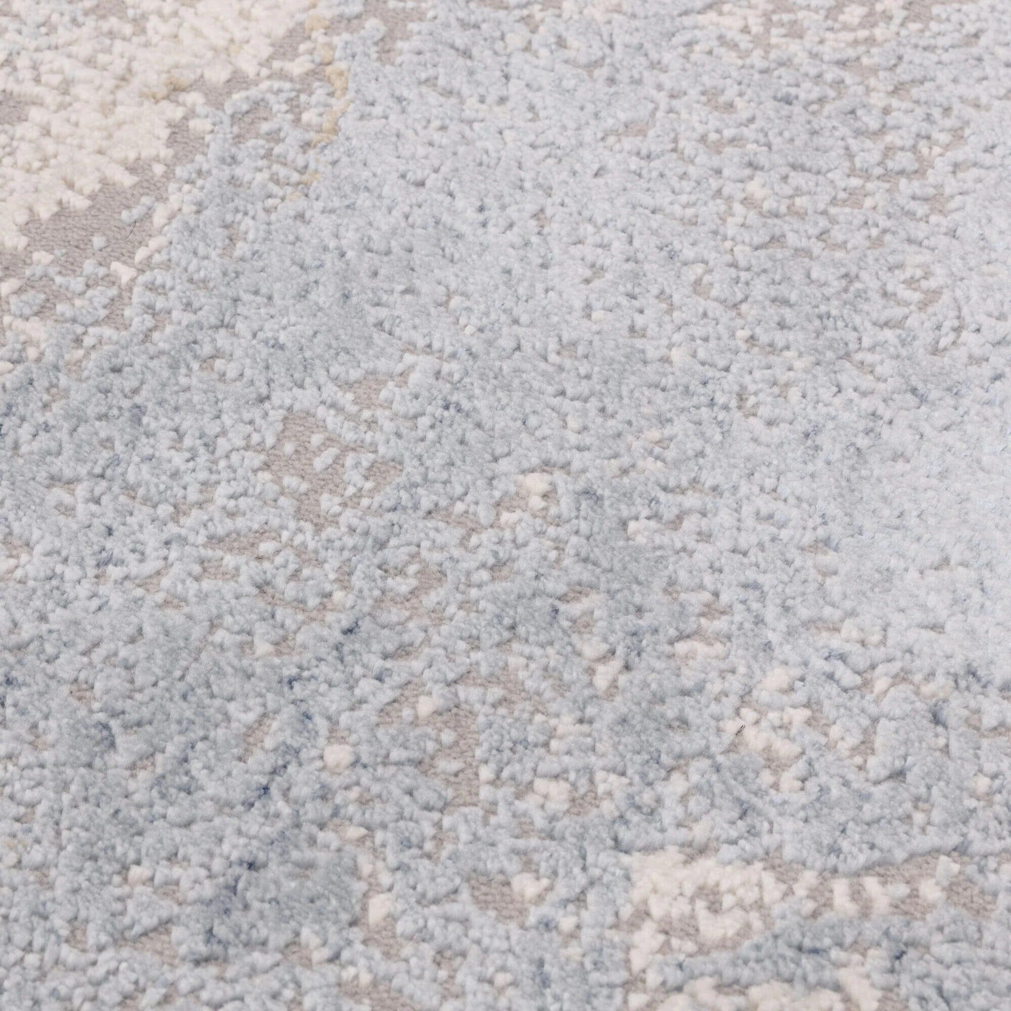 Bella Blue & Cream Abstract Rug Textiles 