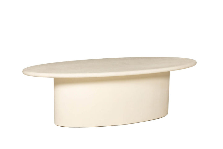 Belle Cream Oval Coffee Table Furniture 