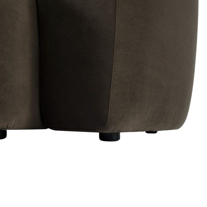 Bellina Brown Velvet Luxury 4 Seater Sofa Sofa 