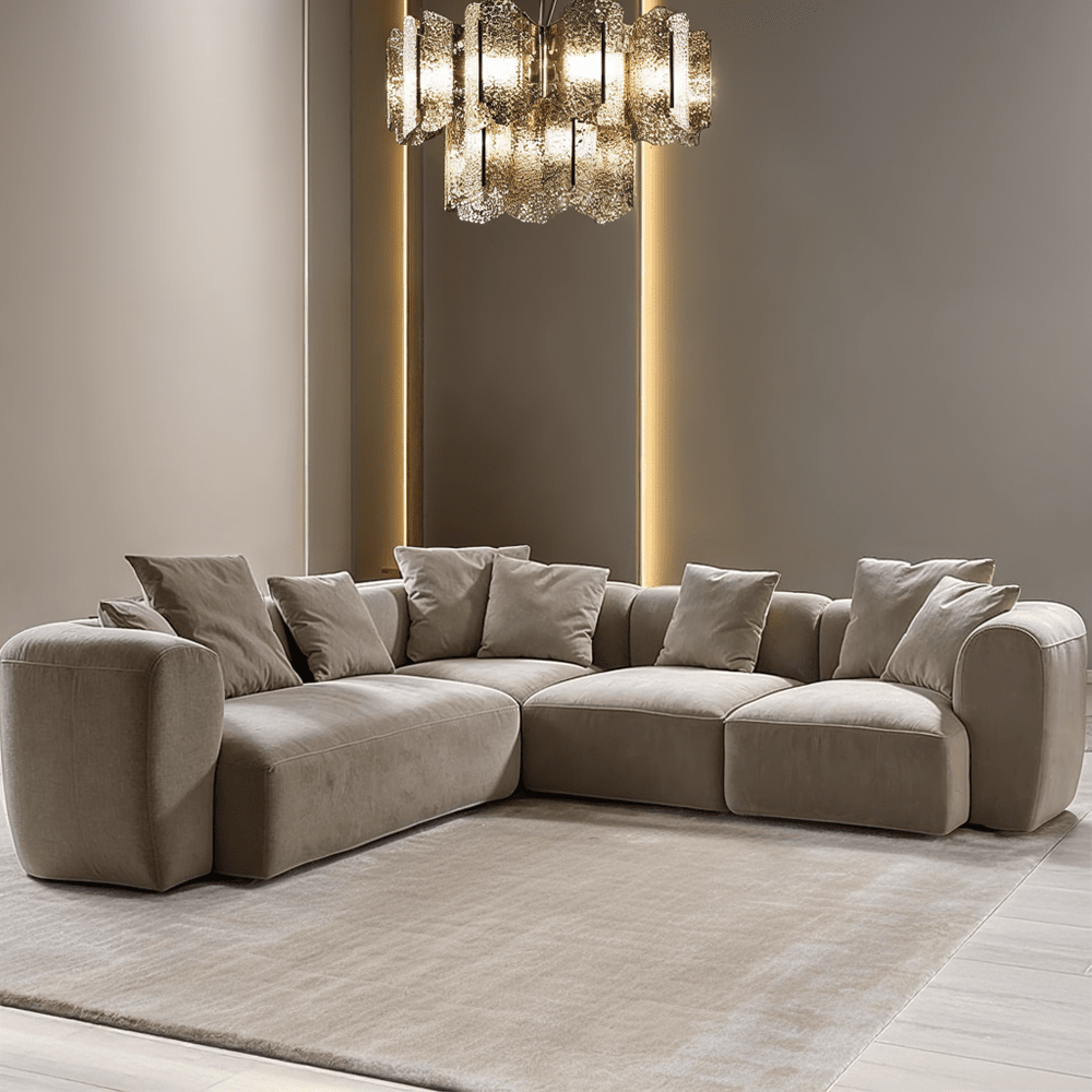 Bellina Taupe Chenille Luxury Modular Sofa Rowen Homes Bellina Taupe Chenille Luxury Modular Sofa Rowen Homes