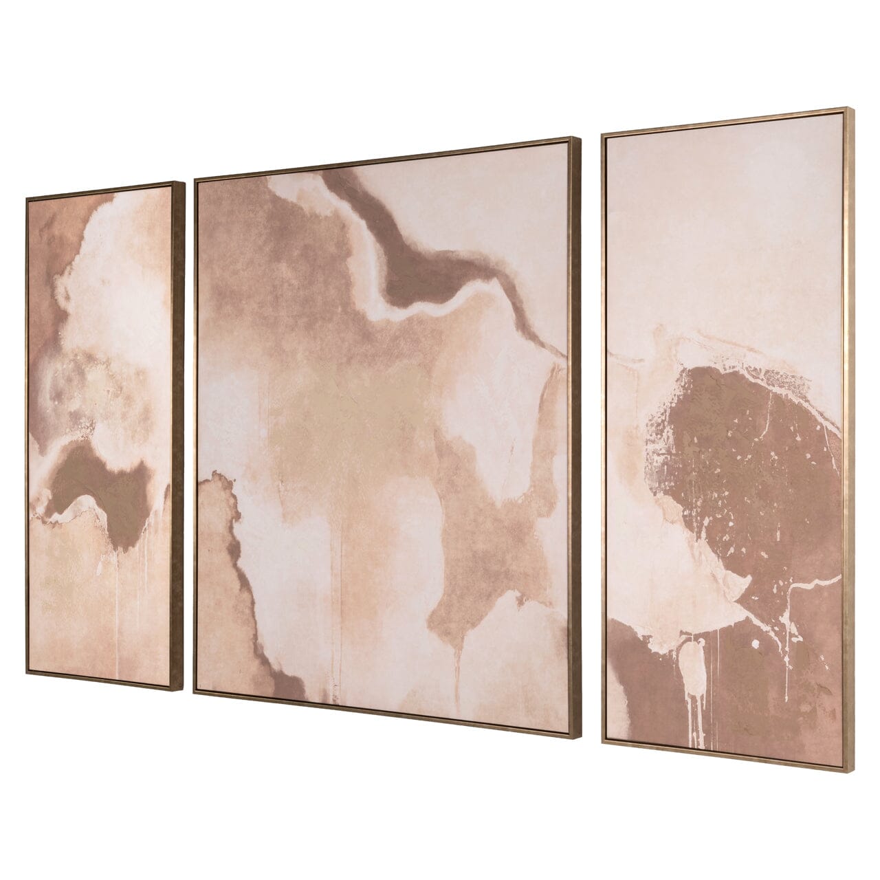 Berkeley Warm Abstract Framed Canvas Wall Art Accessories 