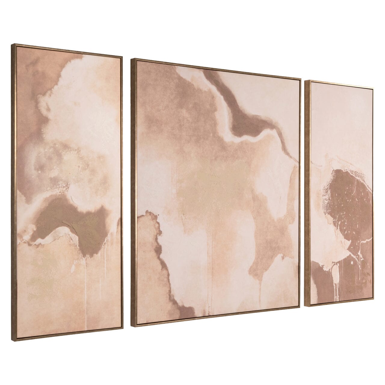 Berkeley Warm Abstract Framed Canvas Wall Art Accessories 