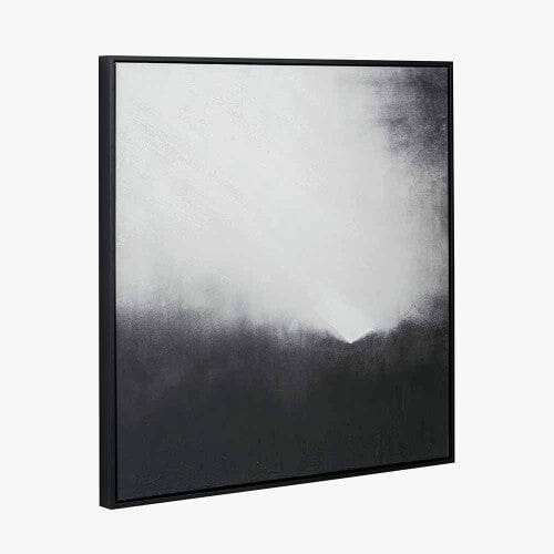 Bethany Monochrome Framed Square Canvas Wall Art Accessories 