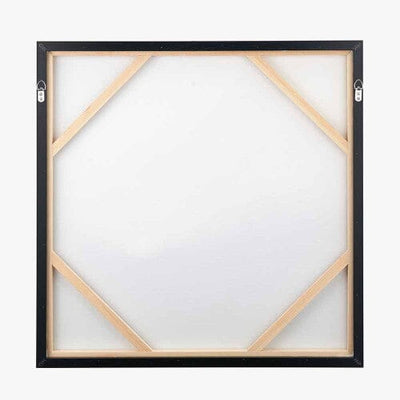 Bethany Monochrome Framed Square Canvas Wall Art Accessories 