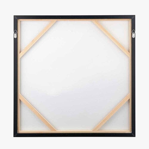 Bethany Monochrome Framed Square Canvas Wall Art Accessories 