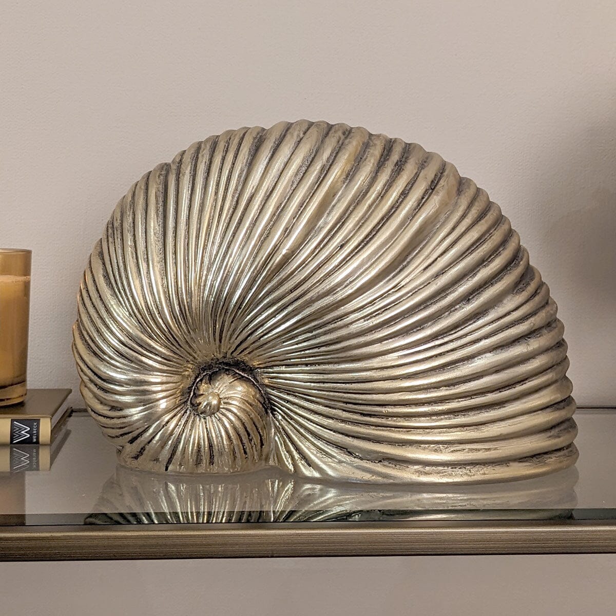 Bianco Gold Shell Decorative Ornament – Rowen Homes
