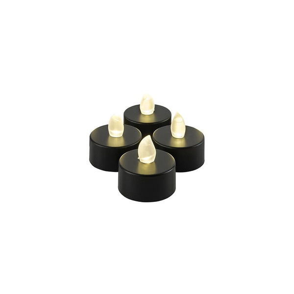 Black LED Tea Lights - Set of 4 Accessories 