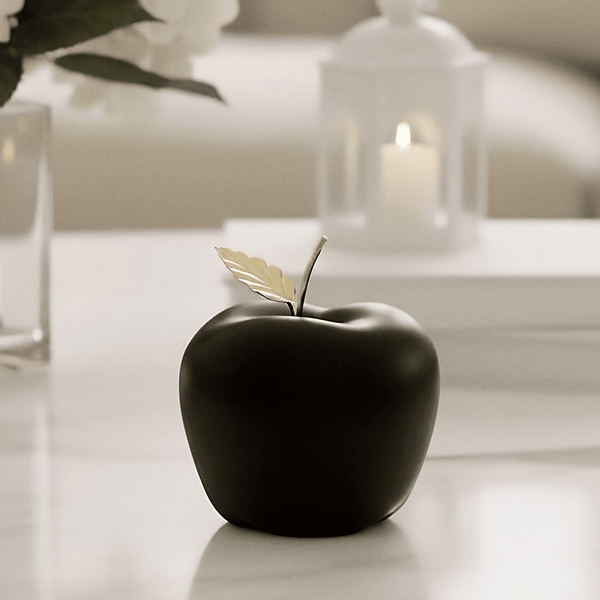 Black Petite Decorative Apple Ornament Accessories 