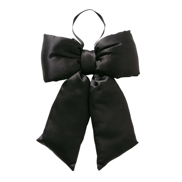 Black Satin Decorative Bow Accessories 