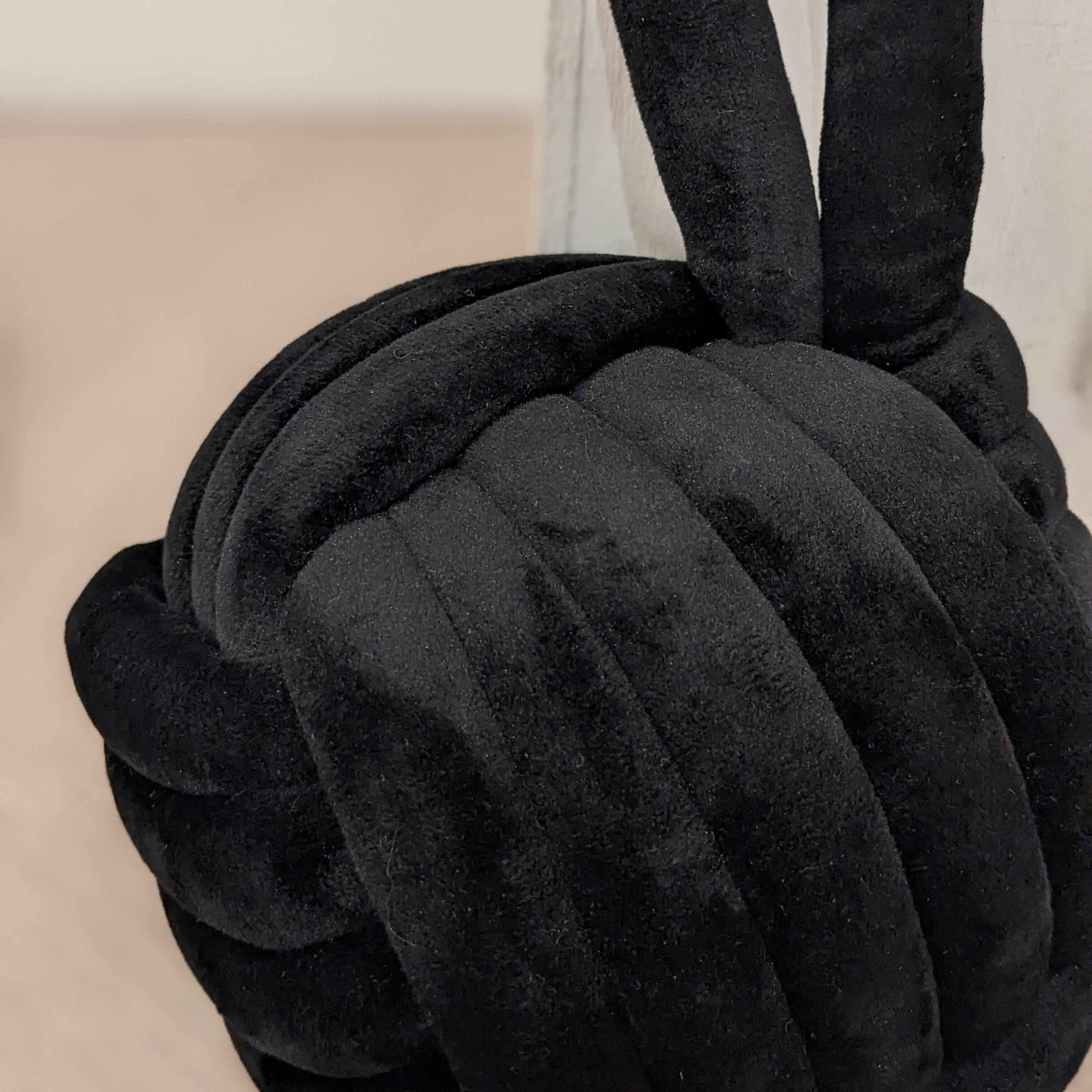 Black Velvet Knot Door Stop Rowen Homes