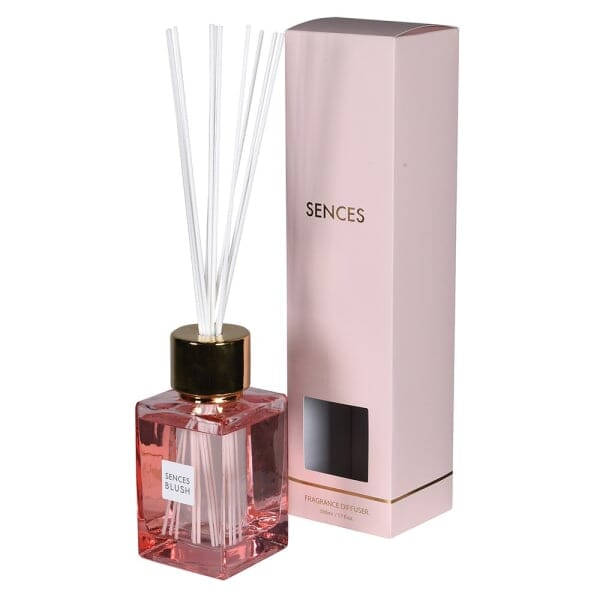 Blush Rose Scented Pink & Gold Large Reed Diffuser - 500ml Fragrance 