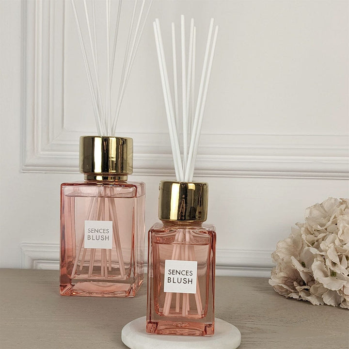 Blush Rose Scented Pink & Gold Petite Reed Diffuser - 120ml Fragrance 