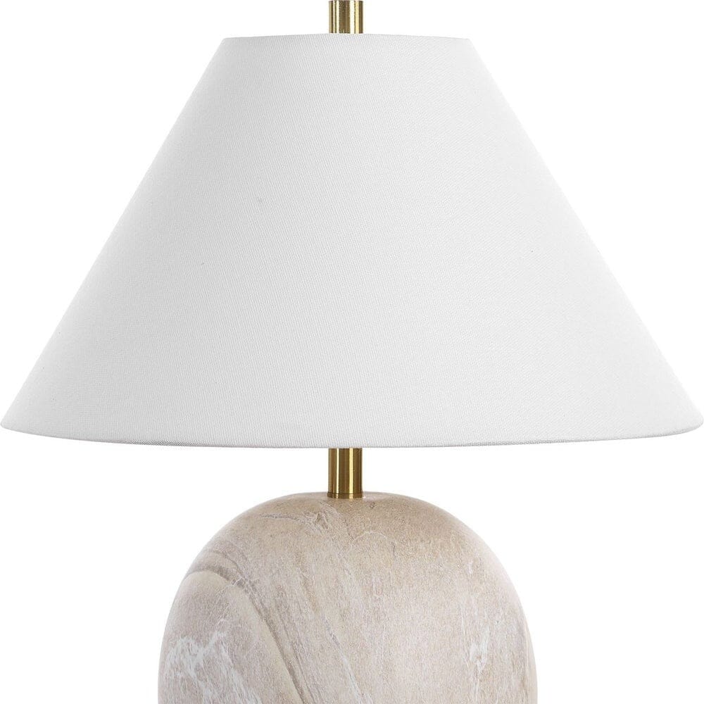 Bologna Cream Ceramic Round Table Lamp Lighting 
