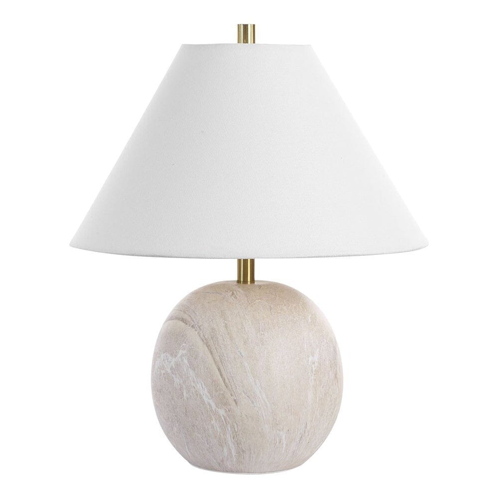 Bologna Cream Ceramic Round Table Lamp Lighting 