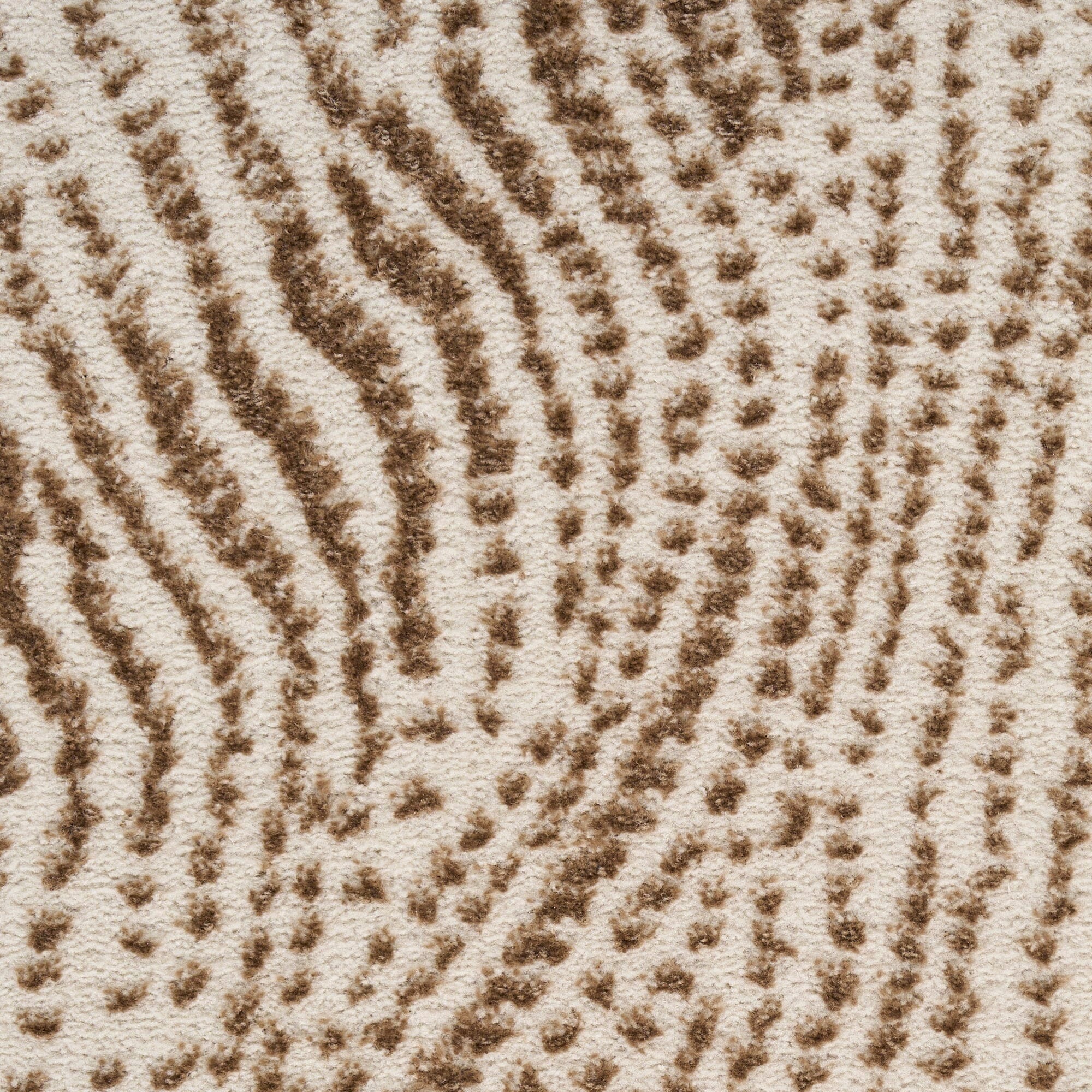 Braun Beige & Brown Swirl Pattern Abstract Rug 