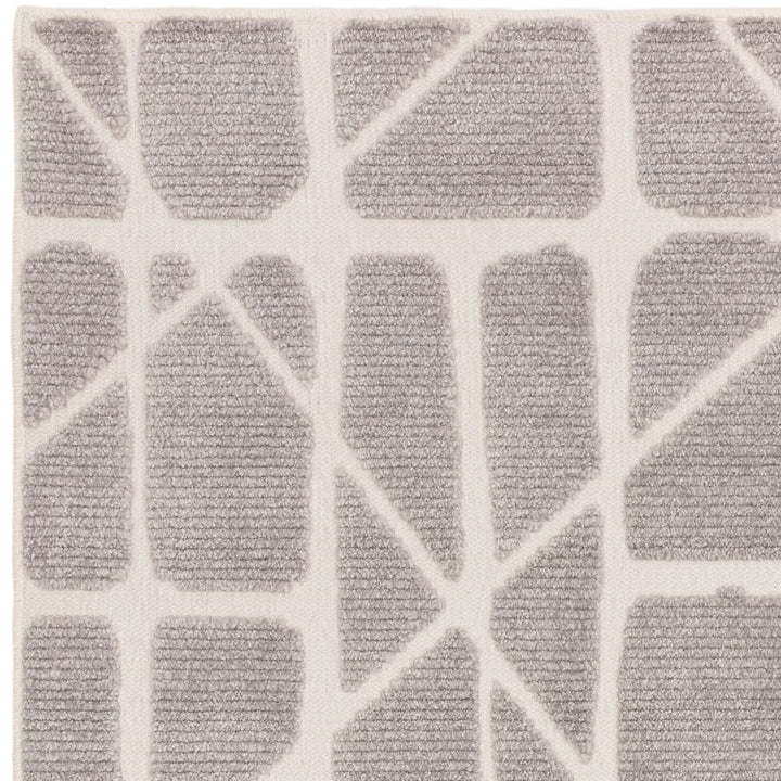 Braylin Grey & Cream Abstract Rug 