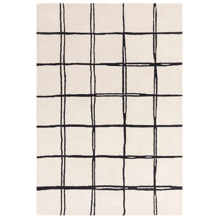 Brisbane Cream Pattern Monochrome Rug 