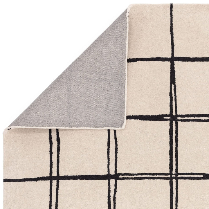 Brisbane Cream Pattern Monochrome Rug 