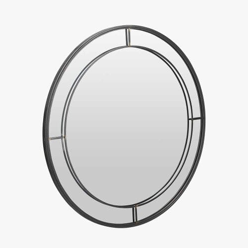 Bronx Large Antique Bronze Round Wall Mirror Accessories 