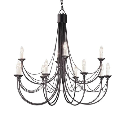 Brooke Black 12 Light Pendant Ceiling Light Lighting 