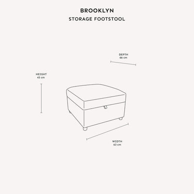 Brooklyn Ivory Textured Chenille Sofa Range with Walnut Leg Detail Storage Footstool 