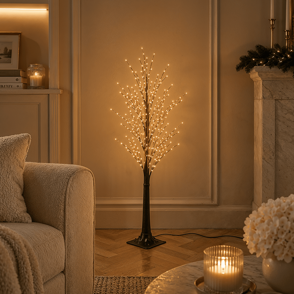 Brown Prelit LED Tree - 120cm Accessories 