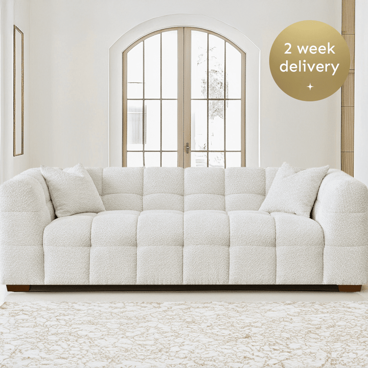 Bubble Oatmeal Boucle 3 Seater Sofa Sofa 