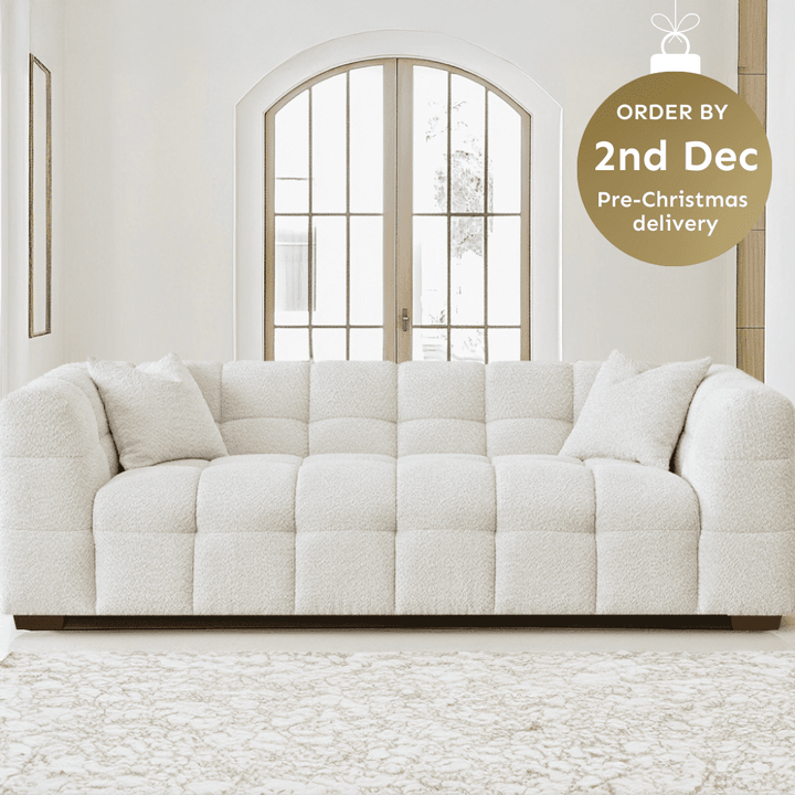 Bubble Oatmeal Boucle 3 Seater Sofa Sofa 