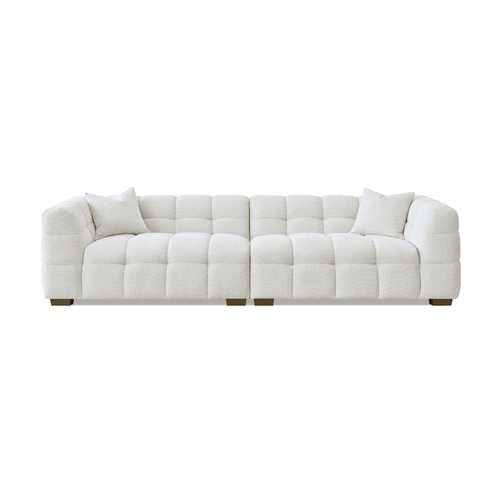 Bubble Oatmeal Boucle 4 Seater Sofa Sofa 