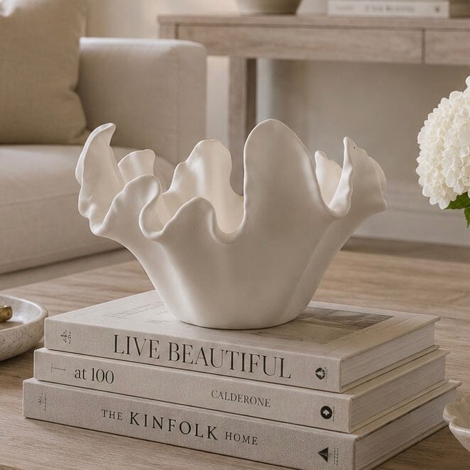 Buckingham White Sculptural Decorative Dish Accessories 