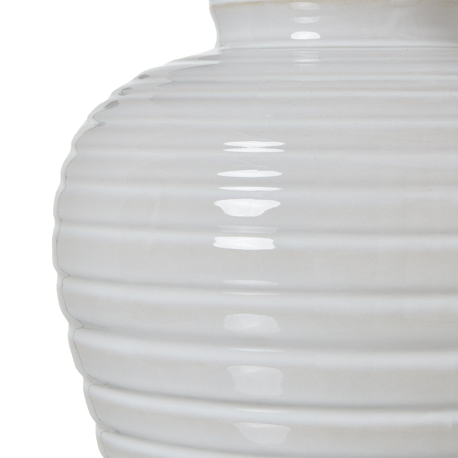 Burford Ceramic White Table Lamp with Taupe Linen Shade Lighting 