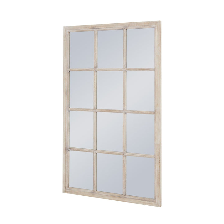 Burghley Washed Wood Medium Window Wall Mirror Accessories 