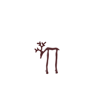 Burgundy Standing Reindeer Ornament Accessories 