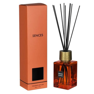 Burnt Orange & Gold Large Reed Diffuser - 500ml Fragrance 
