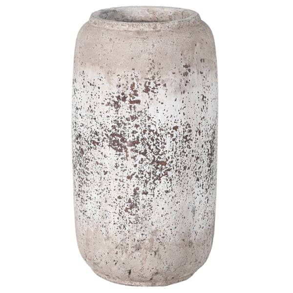 Buxton Neutral Distressed Tall Stone Vase Accessories 