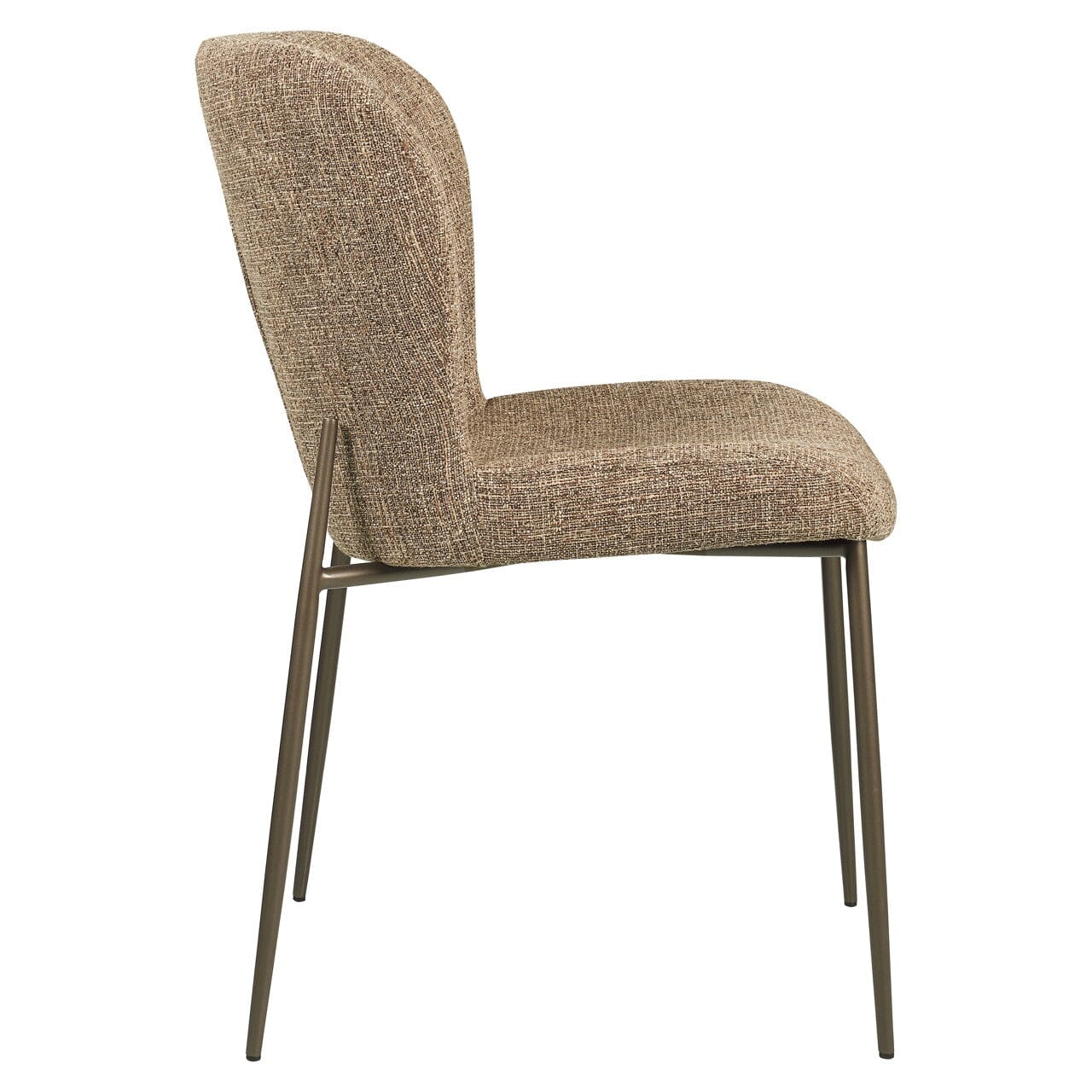 Cadence Brown Tweed Dining Chairs - Set of 2 Furniture 