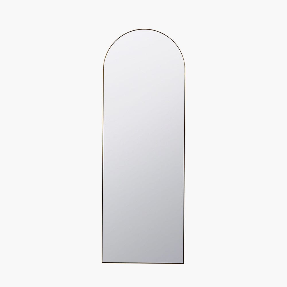 Cairns Brushed Gold Arched Floor Mirror Accessories 