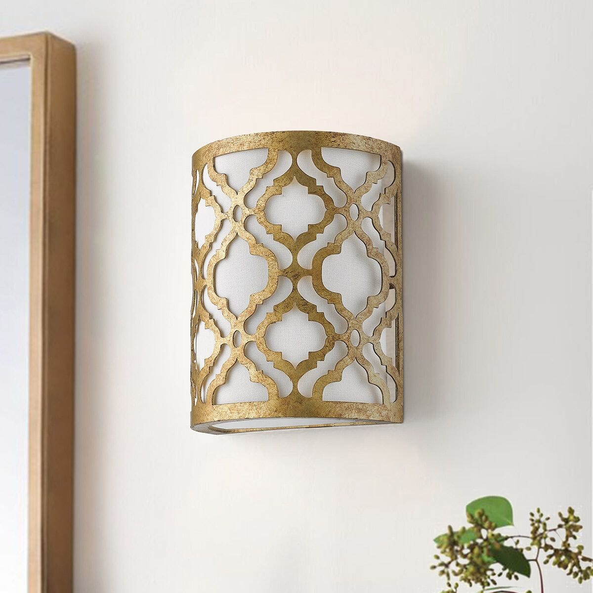 Caitlyn Gold 1 Light Wall Light Lighting 