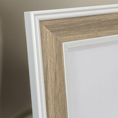 Calista Natural Wooden & White Photo Frame - 4x6" Accessories 