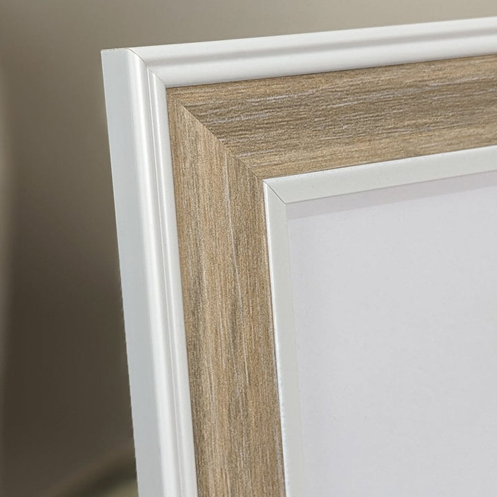 Calista Natural Wooden & White Photo Frame - 4x6" Accessories 
