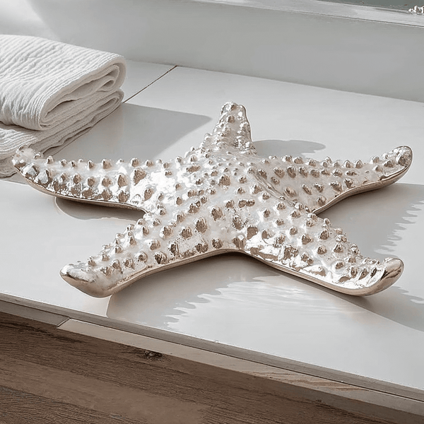 Calix Silver Metal Decorative Starfish Ornament Accessories 