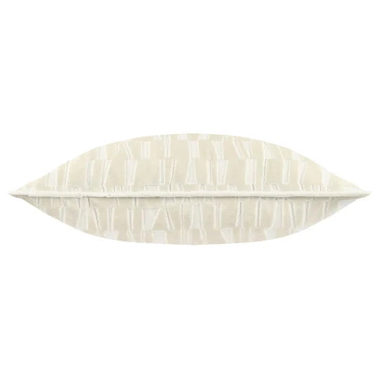 Calypso Ivory Velvet Pattern Cushion Cover - 50x50cm