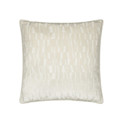 Calypso Ivory Velvet Pattern Cushion Cover - 50x50cm