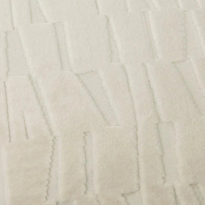 Calypso Ivory Velvet Pattern Cushion Cover - 50x50cm