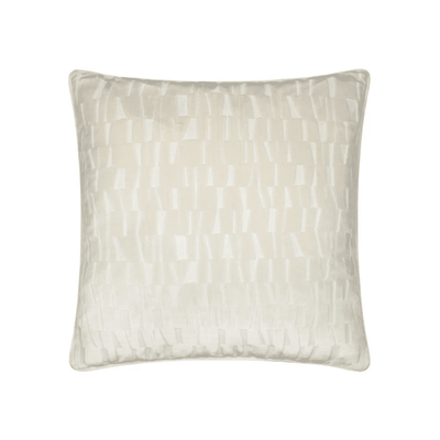 Calypso Ivory Velvet Pattern Cushion Cover - 50x50cm Textiles 