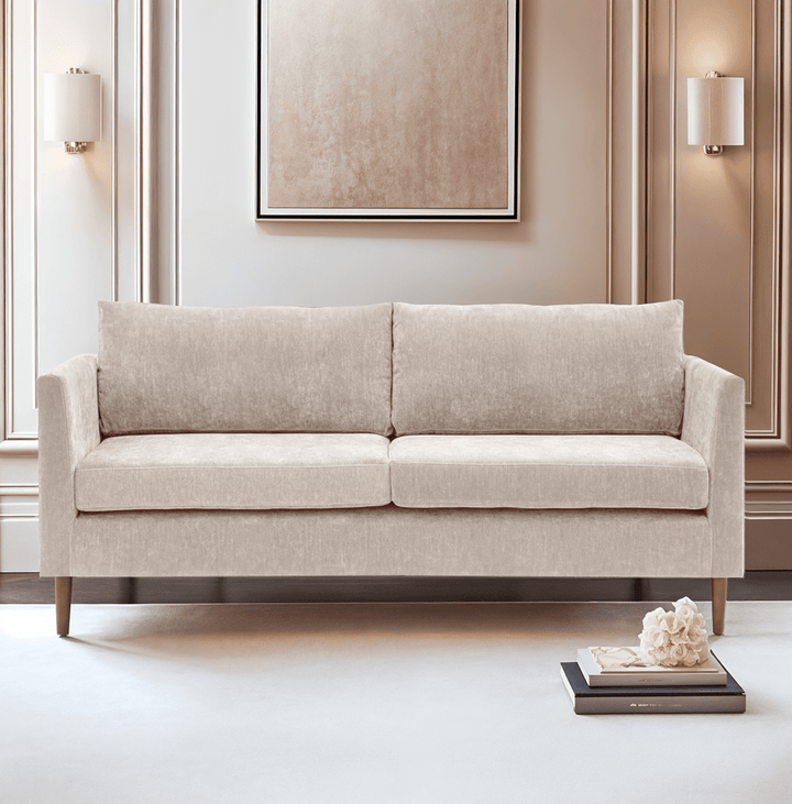 Camley Cream Textured 3 Seater Sofa Sofa 