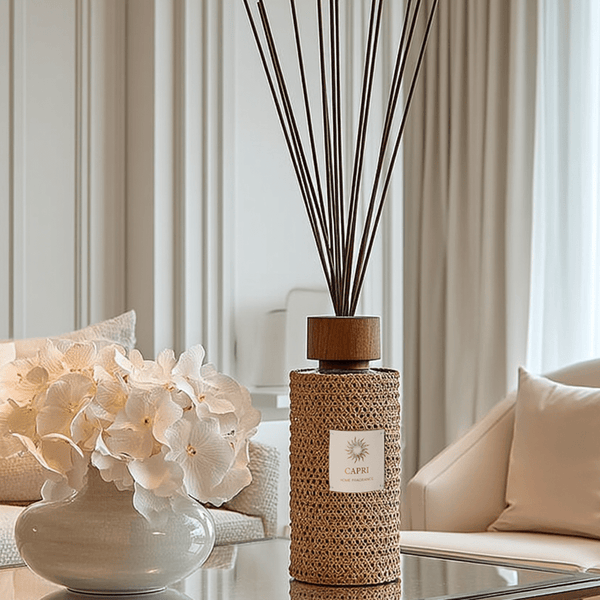 Capri Luxury Large Brown Woven Reed Diffuser Fragrance 