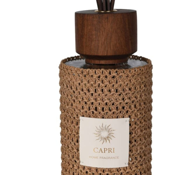 Capri Luxury Large Brown Woven Reed Diffuser Fragrance 