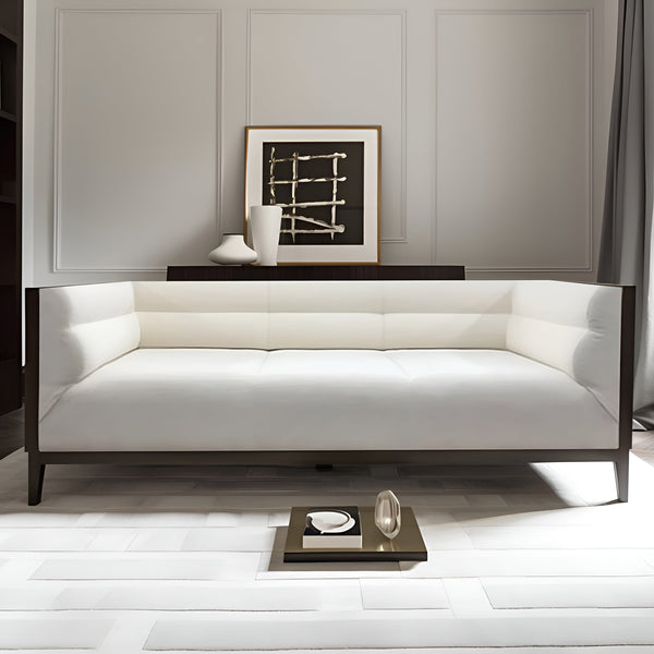 Carina Cream Velvet Sofa Range with Black Plinth MTO Sofa 